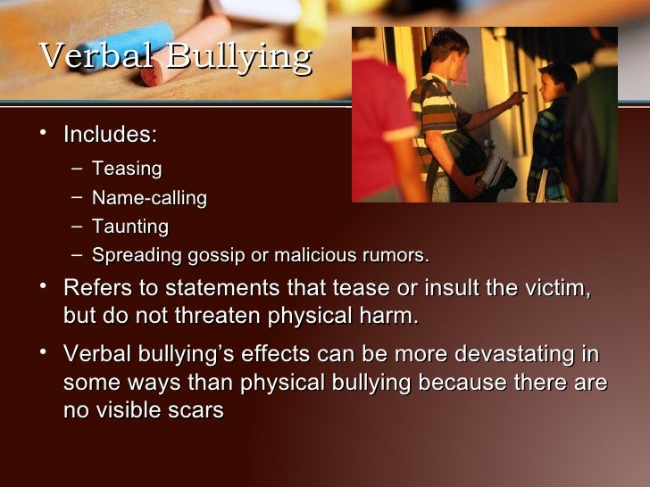 Bullying On Of Victim The Effects Verbal Bullying On Of Victim The Effects Verbal